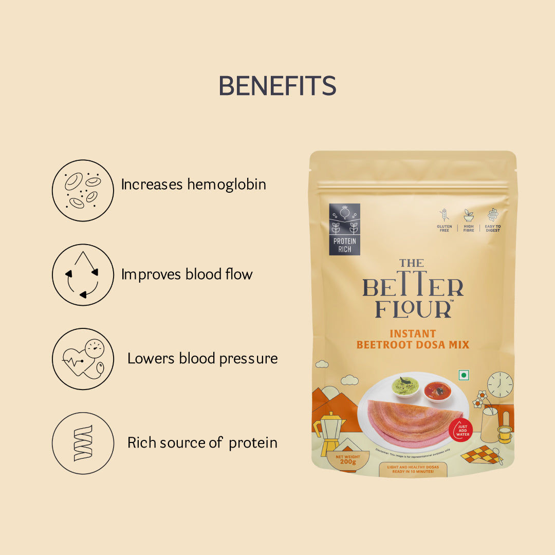 Instant Beetroot Dosa Mix _