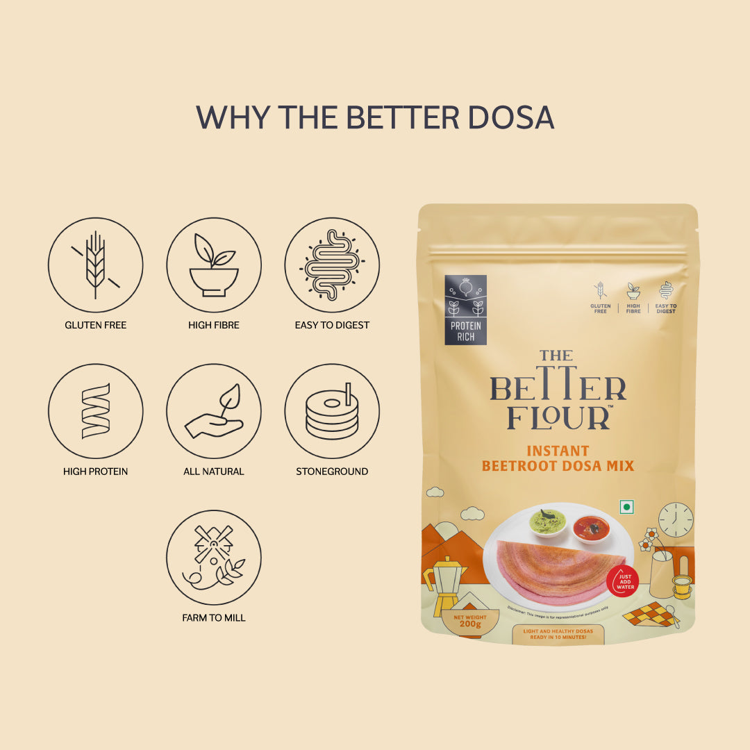 Instant Beetroot Dosa Mix _