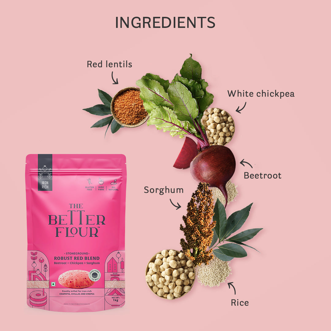 Robust Red Flour Blend 1 kg x 5