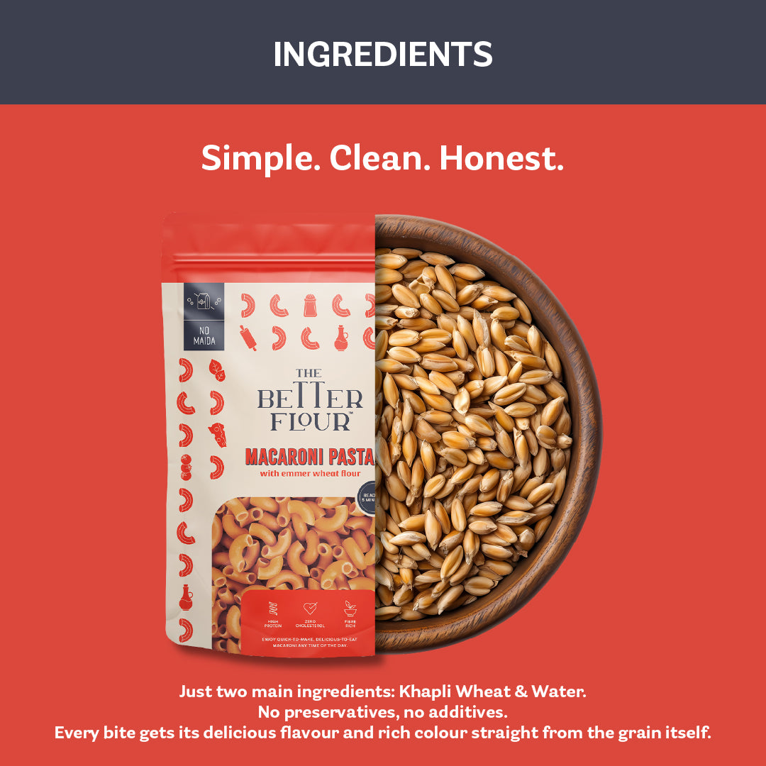 Emmer Wheat Macaroni Pasta