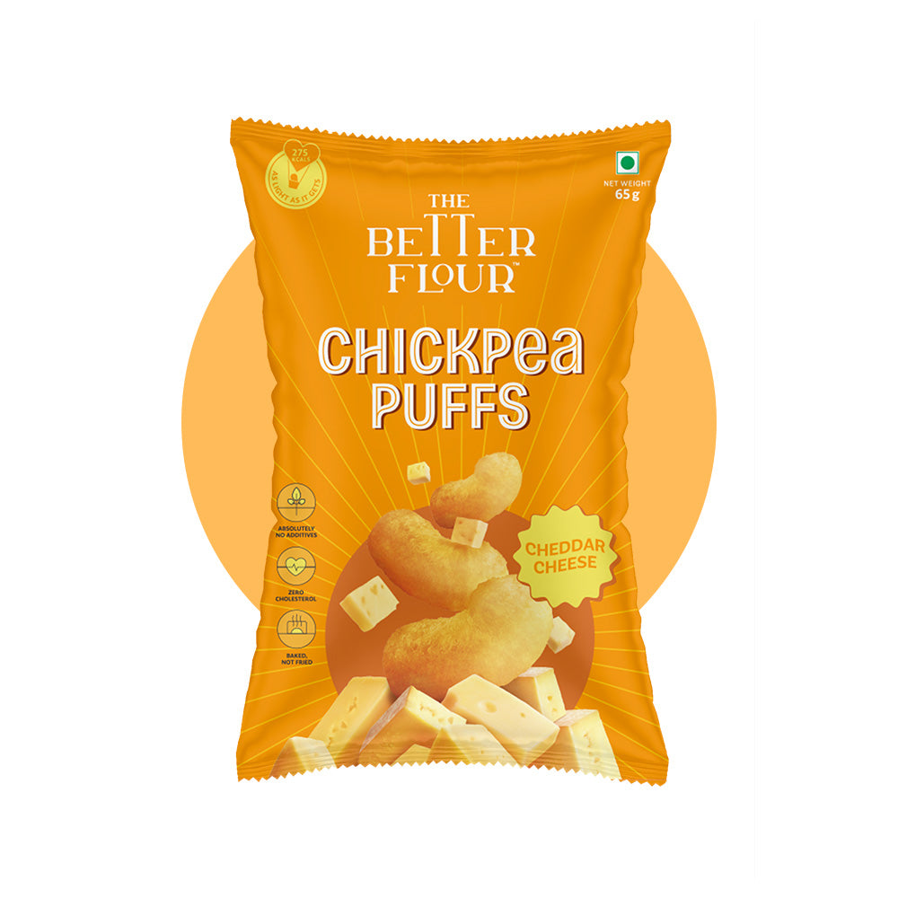 Cheddar Cheese Chickpea Puffs