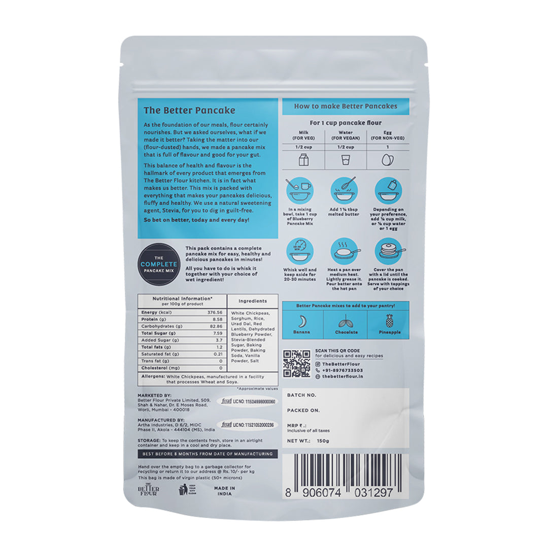 Blueberry Pancake Mix 150g X 3