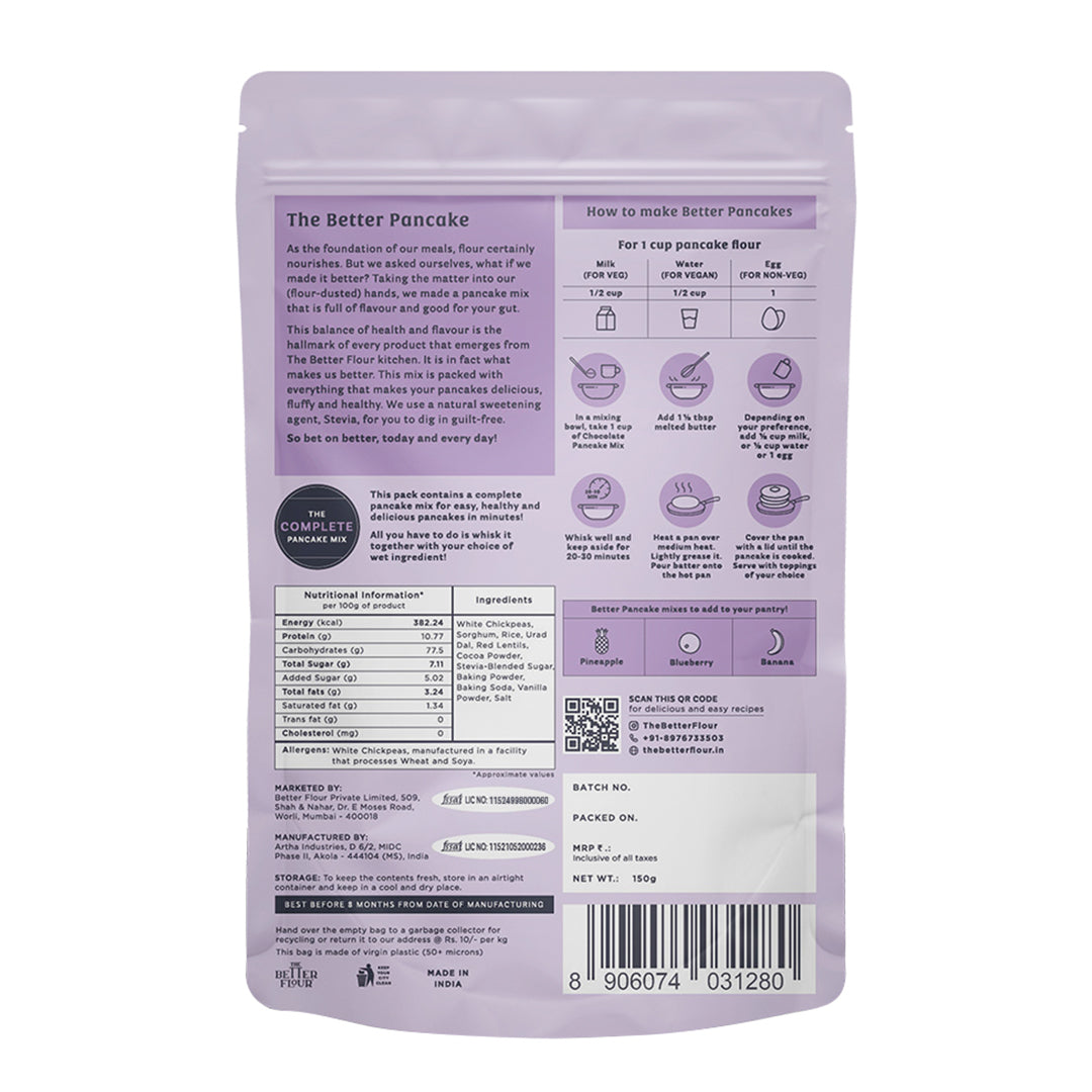 Chocolate Pancake Mix Single Pack