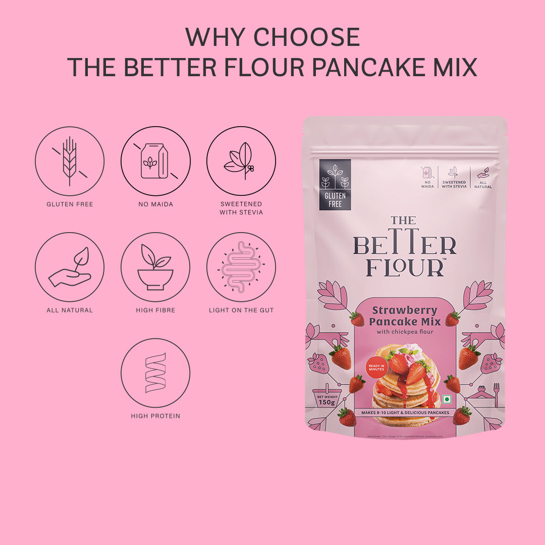 Strawberry Pancake Mix 200g_