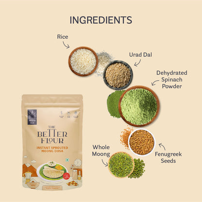 Instant Sprouted Moong Dosa Mix