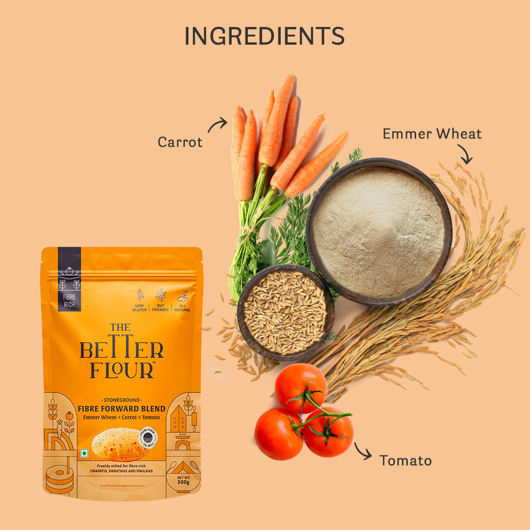 Khapli Wheat  Flour Blend 500 gms